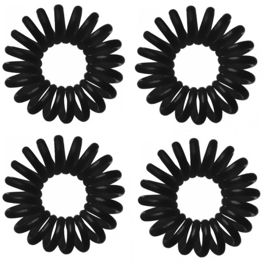 INVISI BOBBLE HAIR BOBBLE BLACK - 4 KUSY