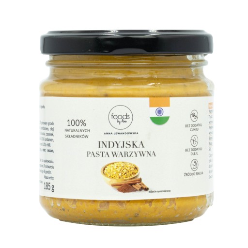 INDICKÁ RASTLINNÁ PASTA BEZ CUKRU A OLEJA 100% PRÍRODNÉ POTRAVINY OD ANN 185G