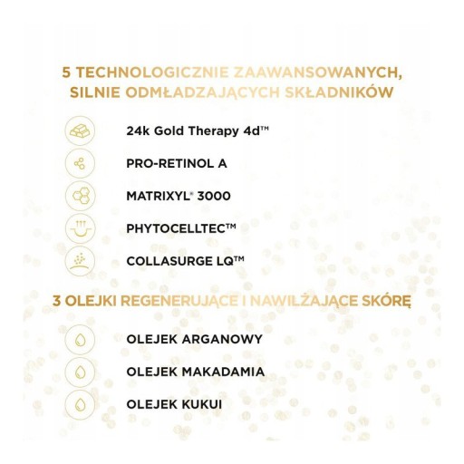 Krém-sérum Eveline Cosmetics Gold Revita Expert