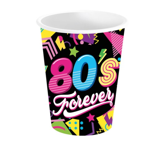PAPIEROVÉ POHÁRKY, 80. roky 20. storočia, 240 ML, 6 ks.
