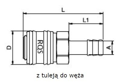 RECTUS rýchlospojka s objímkou pre 10 mm hadicu
