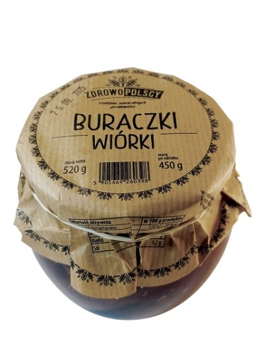 Zdrowopolscy Domáce hoblinky z červenej repy bez konzervantov 520g