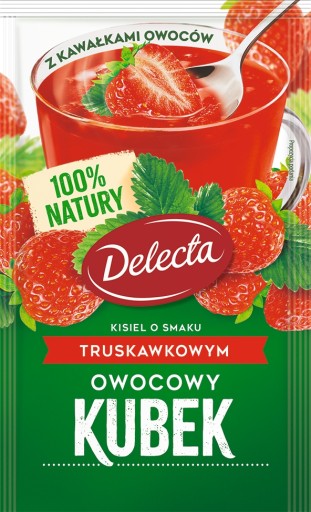 Instant Fruit Jelly Cup Delecta 7 príchutí 14x30g s kúskami ovocia