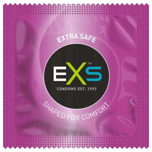EXS EXTRA SAFE kondómy zahustené extra zvlhčené bezpečné 1 ks.
