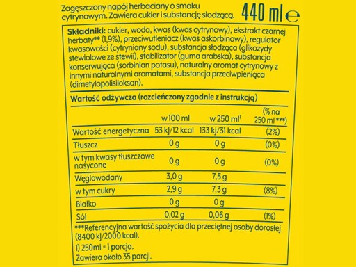 SODASTREAM LIPTON CITRÓNOVÝ ĽADOVÝ ČAJ SIRUP NA 9L NÁPOJ SÝTUJÚCI so 440ml