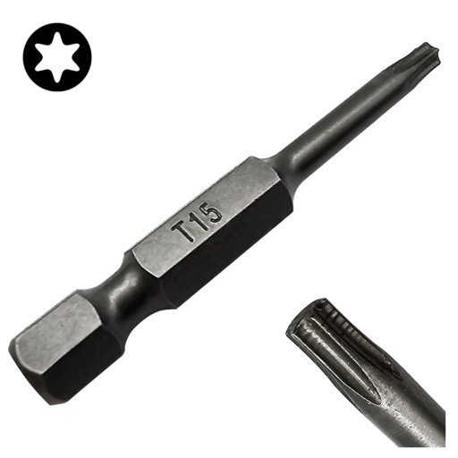 HROTY SKRUTKOVAČA BIT TX 15 50mm STAR TORX TORSION COBIT 1ks