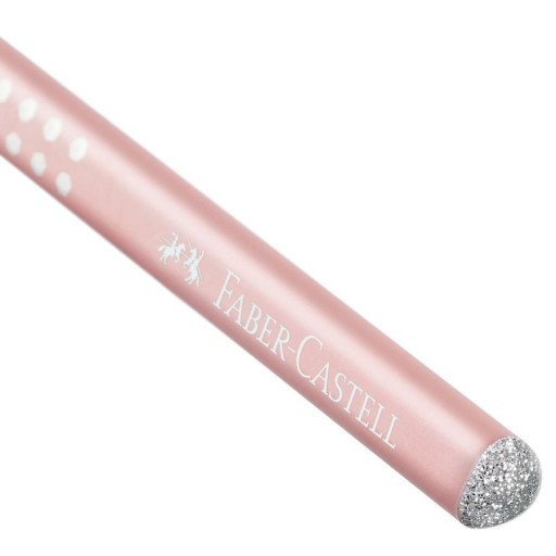 Trojhranná ceruzka Sparkle Faber-Castell - ružová