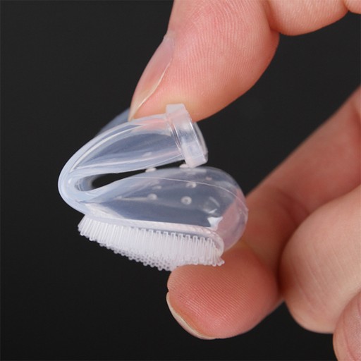 Sada silikónových zubných kefiek pre psov/mačky, 6 cm, 2 ks.