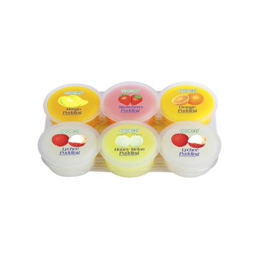 Ovocný puding s Nata de Coco, rôzne príchute 6x80g