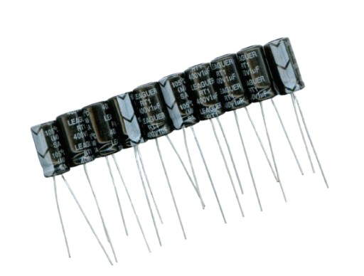 1uF 400V 1 µF 400V LEAGUER (10 KS) ELEKTROLYTICKÝ KONDENZÁTOR