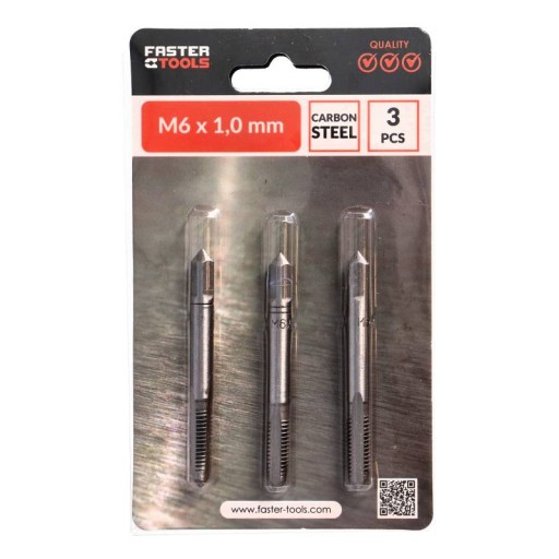 ZÁVIT M6 x 1 mm 3 KUSOVÉ ZÁVITOVÉ ZÁVITKY VIACHR.