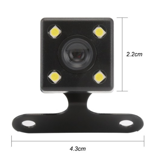 CÚVACIA KAMERA 4 LED PRE AUTOVIDEOREKORDÉR 5 PIN