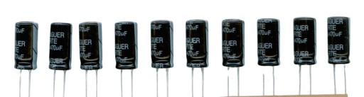 470uF 25V NÍZKY ESR 470 µF 25 V (10 KS) ELEKTROLYTICKÝ KONDENZÁTOR