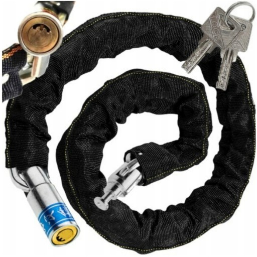 BIKE LOCK REŤAZOVÝ ZÁMEK ZÁMOK NA MOTOR BICYKEL TVRZENÝ