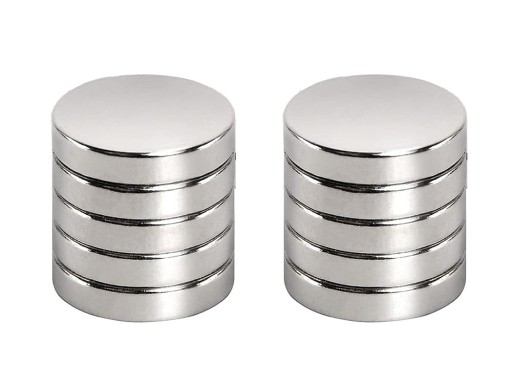 SILNÉ NEODYMIOVÉ MAGNETY 10X2 MM SADA 10 KS