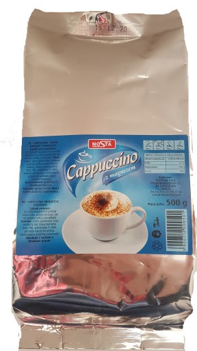 Nosta Drink Coffee Cappuccino s horčíkom 500 g