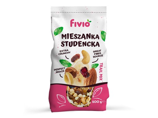 STUDENT MIX 500G FIVIO BOHATÉ SUŠENÉ OVOCIE PRÉMIOVÁ KVALITA