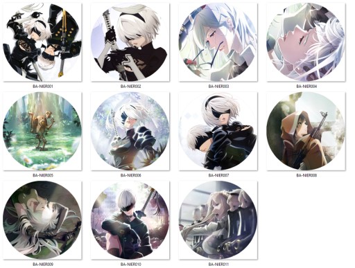 Nier Automata Pins VZORY NA VÝBER