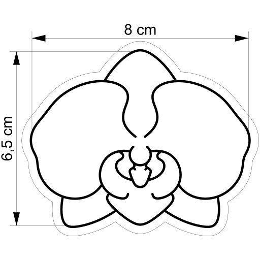 VEĽKONOČNÁ formička Vykrajovačka na perníčky EASTER Kvet Orchidea 8cm