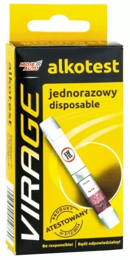 MY CAR JEDNORÁZOVÝ BREATHALIZER 1 PC