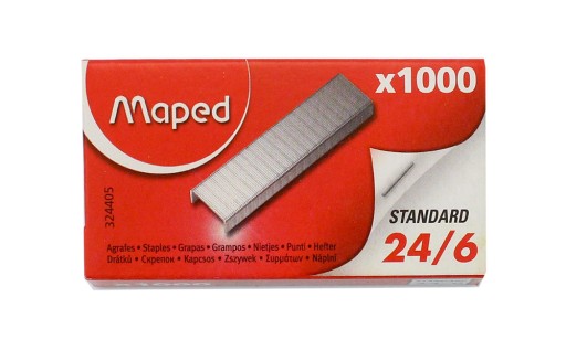 Mapované 24/6 sponky 1000 kusov