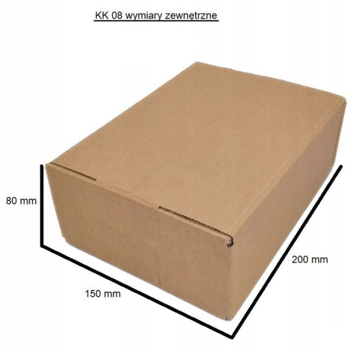 Klapka kartón 200x150x80 KK08 Veľkosť A - 25 ks
