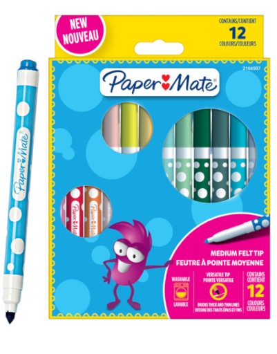 Popisovače 12 kusov Paper Mate Kids