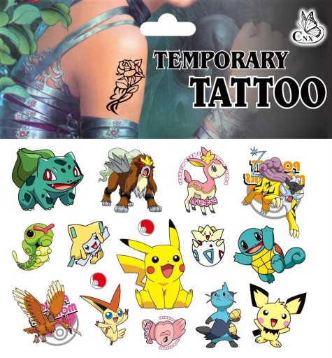 UMÝVAJÚCE TETOVANIE PRE DETI POKEMON GO CG219
