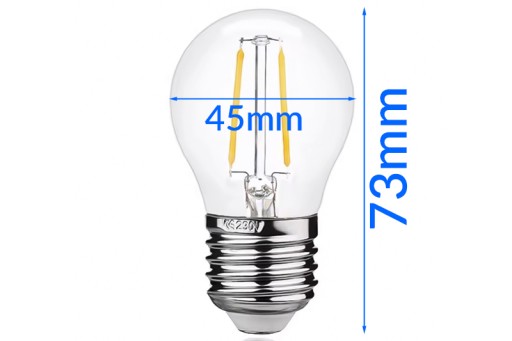 DEKORATÍVNA LED ŽIAROVKA ZÁVIT E27 2700K TEPLÁ BIELA GUĽA DEKORATÍVNE VLÁKNO