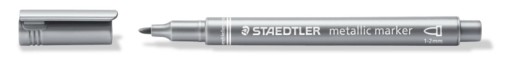 DEKORATÍVNY ZNAČOVAČ STRIEBORNÝ METALICKÝ 1-2MM STAEDTLER
