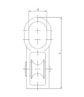 Kladka 20mm pozinkovaná 1 ks.