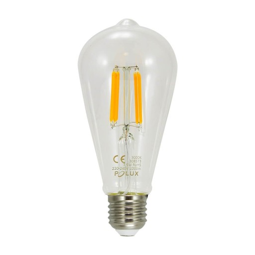 E27 ST64 Edison FILAMENT LED žiarovka 7,5W 75W 3000