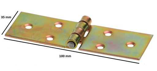 PÁNT STAVEBNEJ SKRATKY, PRIAMY ZINKOVANÝ 100x35 mm