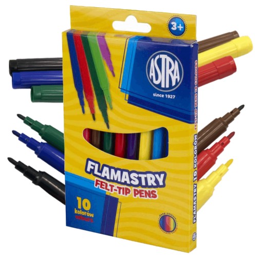 ASTRA fixky, fixky, školské fixky, 10 intenzívnych farieb