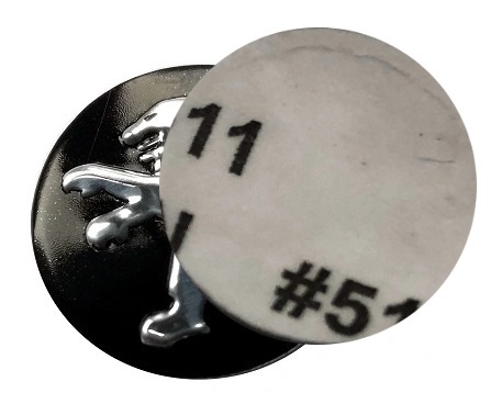 Peugeot 14mm emblém odznak logo kľúč diaľkové ovládanie