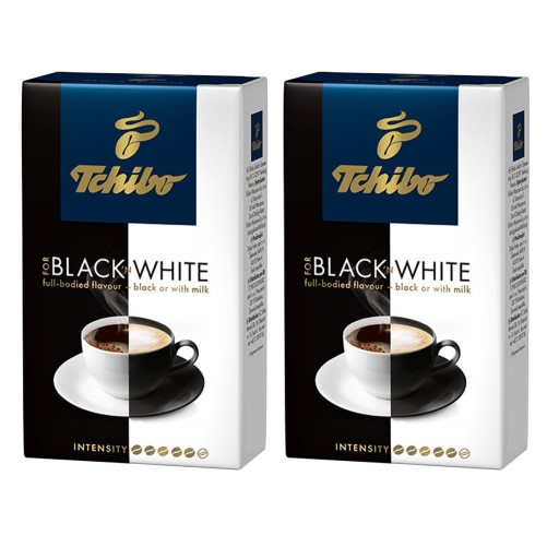 Káva 250G TCHIBO Čierno-biela mletá Arabica Robusta
