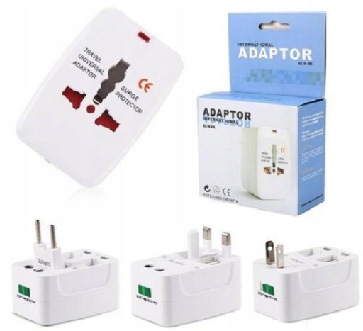 SIEŤOVÝ ADAPTÉR ZÁSUVOVÝ ADAPTÉR USA UK EÚ