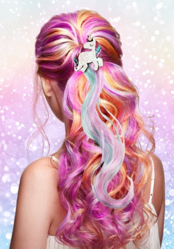 Klip-in predlžovače MEGADIDI RAINBOW HAIR UNICORN