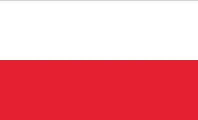 24 kusov NÁLEPKA POĽSKEJ VLAJKY