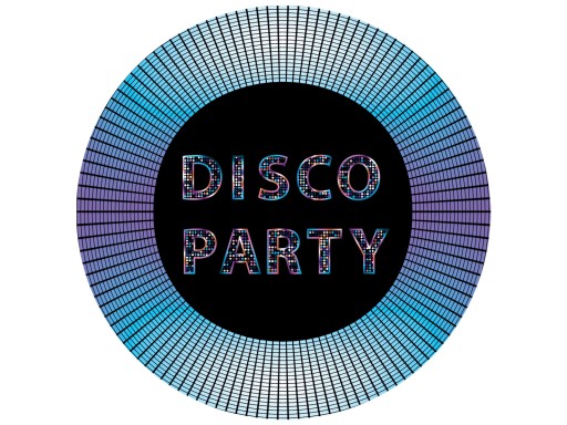 Disco narodeninové taniere 18cm 6ks silvestrovské