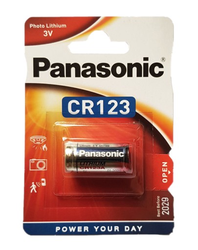 Lítiová batéria CR123 Panasonic 3V/1,4Ah (1 ks blister)