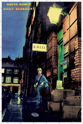 David Bowie Ziggy Stardust hudobný plagát na stenu plagáty 61x91,5 cm