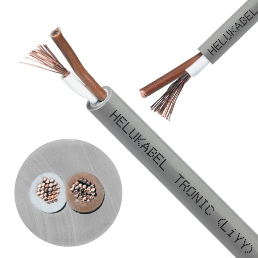TRONIC LIYY ovládací kábel kábel 2x0,75mm2 500V odolný voči oleju HELUKABEL