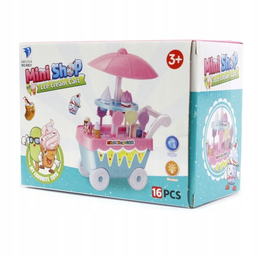 KOŠÍK ZMRZLINA PREDAJŇA S HUDBAMI
