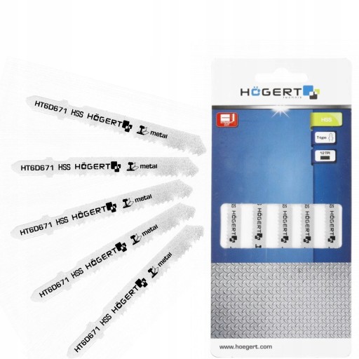 HOEGERT PÍLOVÝ LIST NA KOV 12TPI 76MM 5 ks.
