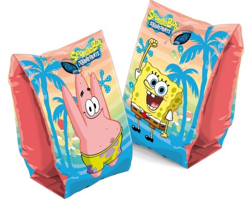 PLÁŽOVÉ RUKÁVY SPONGEBOB, MOTÝLY, NAFUKOVACÍ BAZÉN