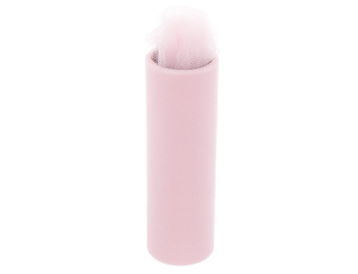 Ozdobný tyl na rolke, ozdobná tutu na ozdobu, 15cm 9m, púdrová ružová
