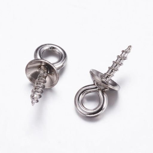 Háčiky Skrutky s krytkami Oceľ 10x4mm 10 ks