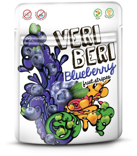 OVOCNÉ ŽELÉ BEZ CUKRU Čučoriedka 50g Veri Beri