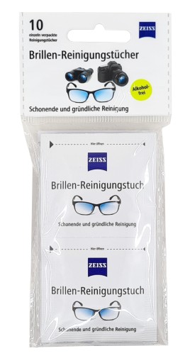 Čistiace obrúsky Zeiss Glasses 10 kusov